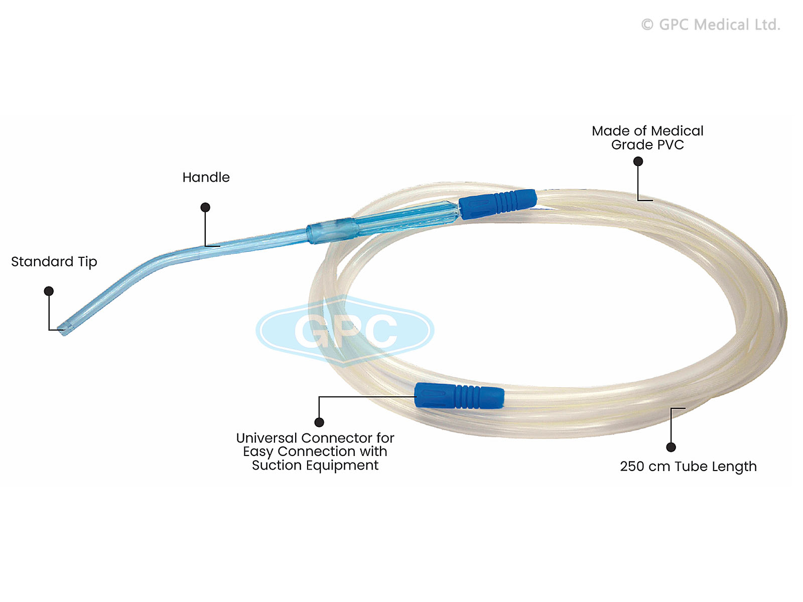 Suction Connecting Tube With Yankauer Handle Henso Medical, 43% OFF