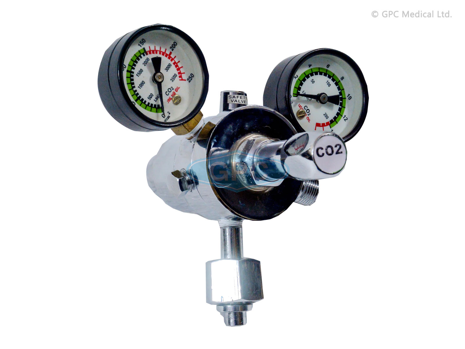 Co₂ Regulator Double Stage Double Gauge