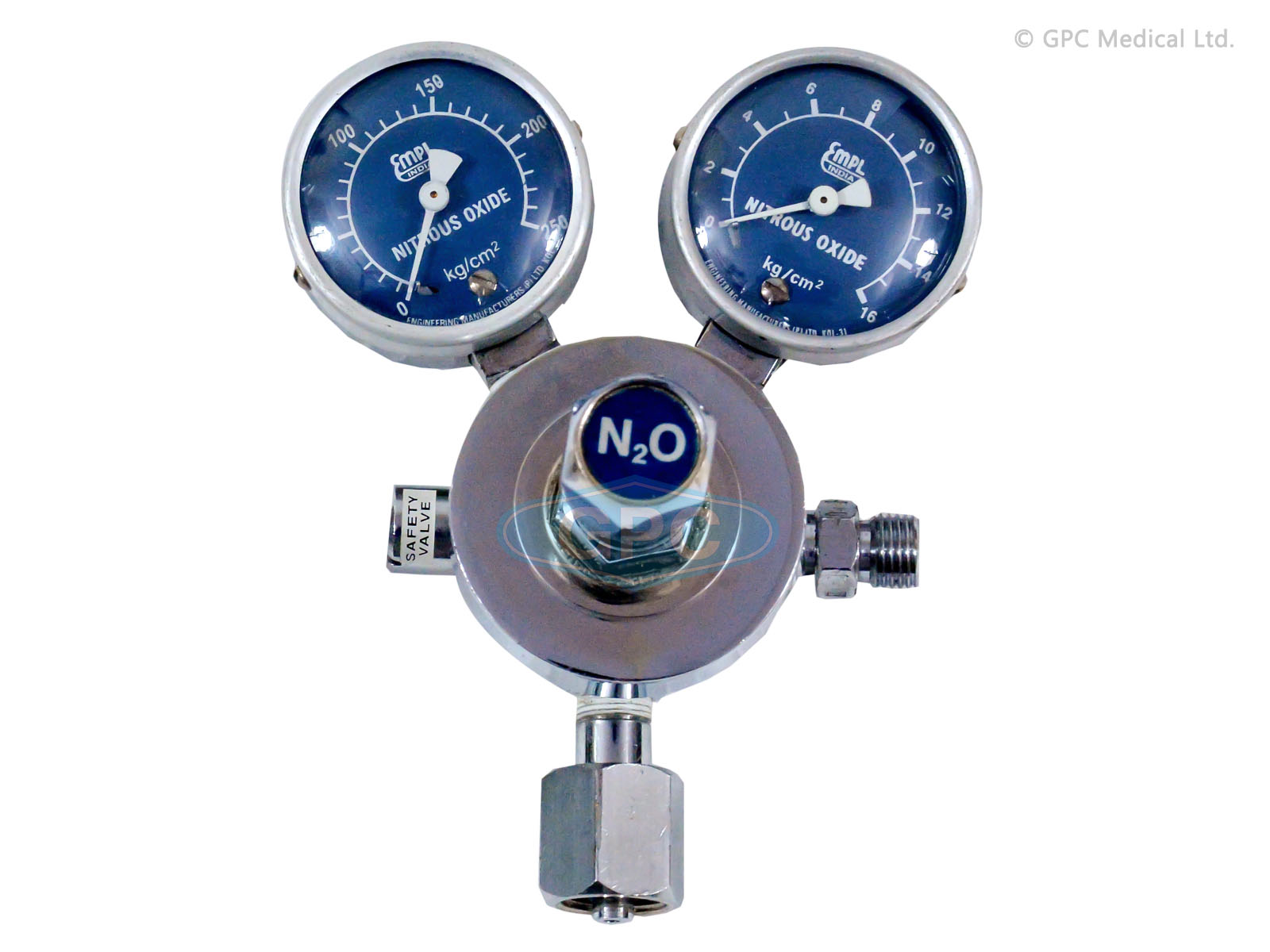 N₂0 Regulator Single Stage Double Gauge