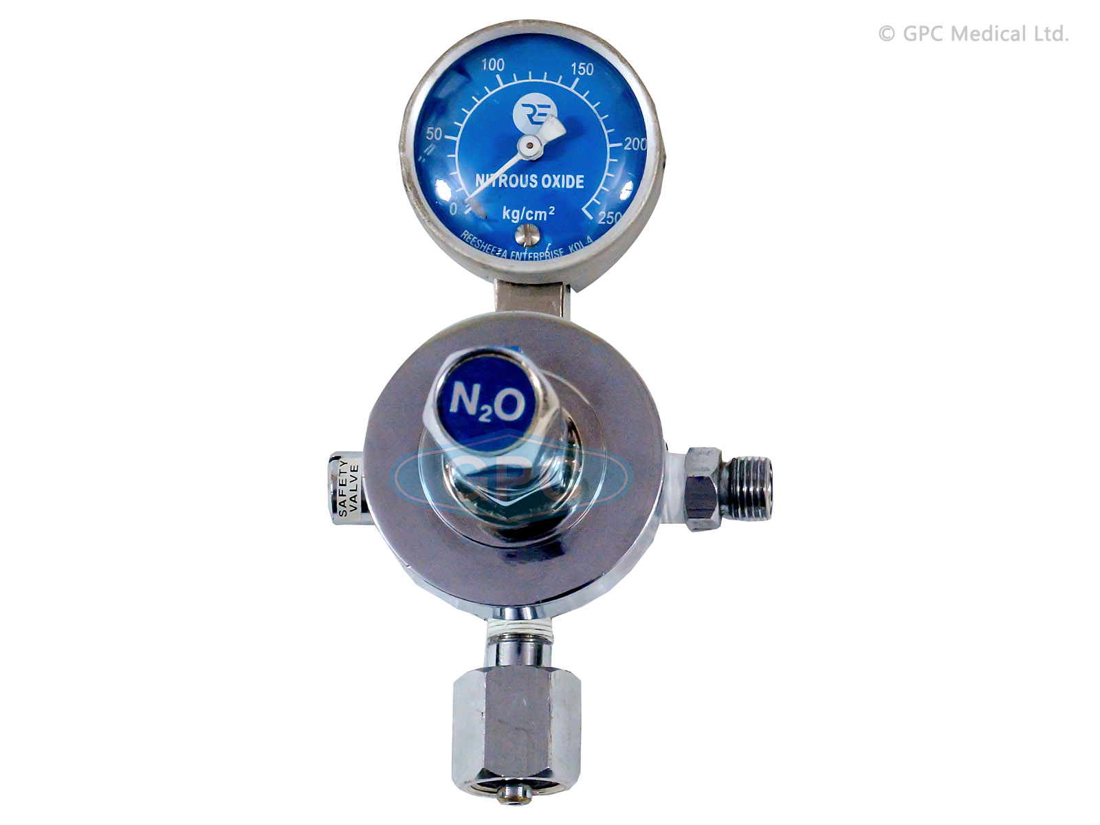 N₂0 Regulator Single Stage Single Gauge