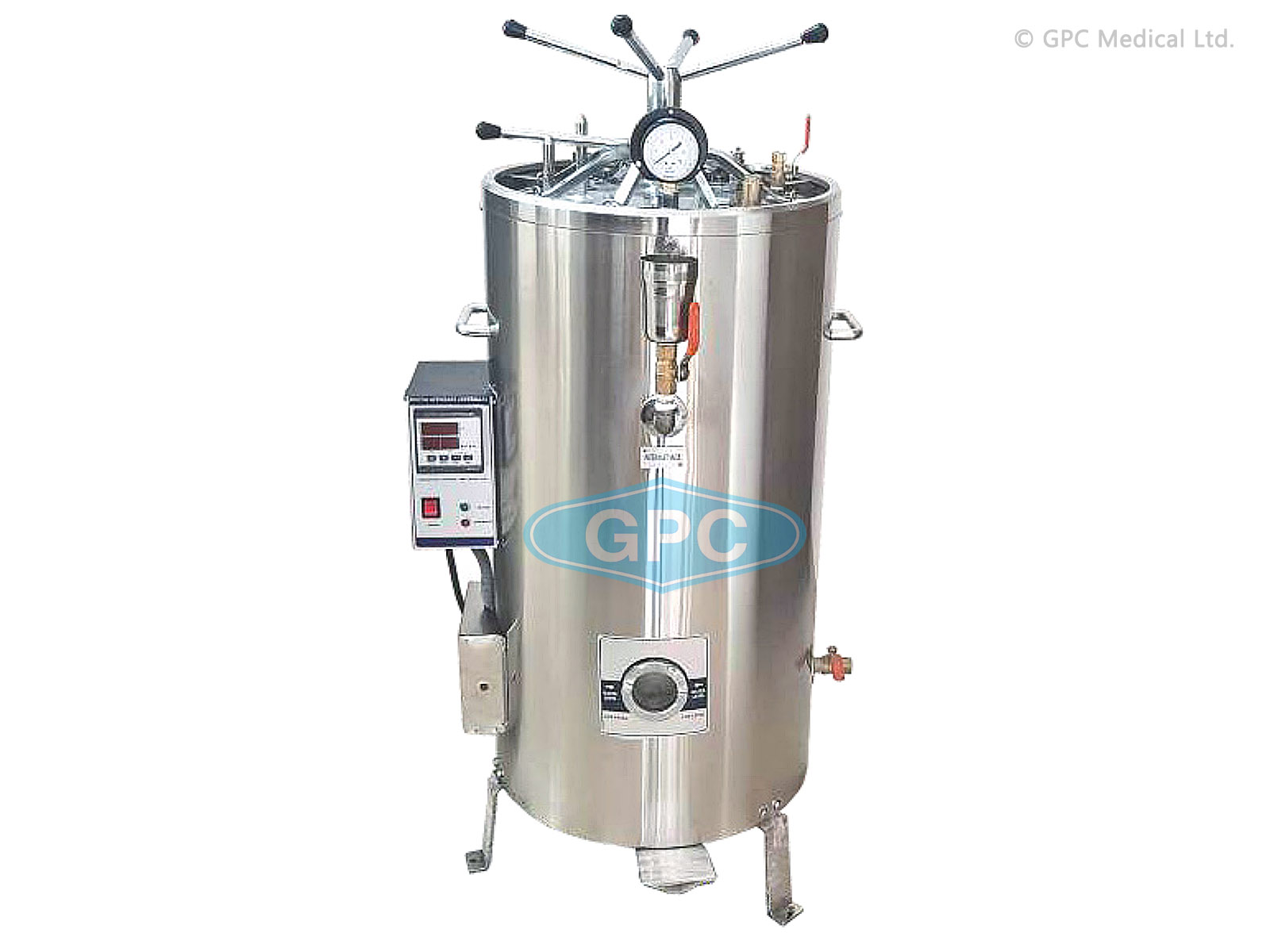 Vertical High Pressure Autoclave-Triple Wall with Digital Controller (Radial Lock)