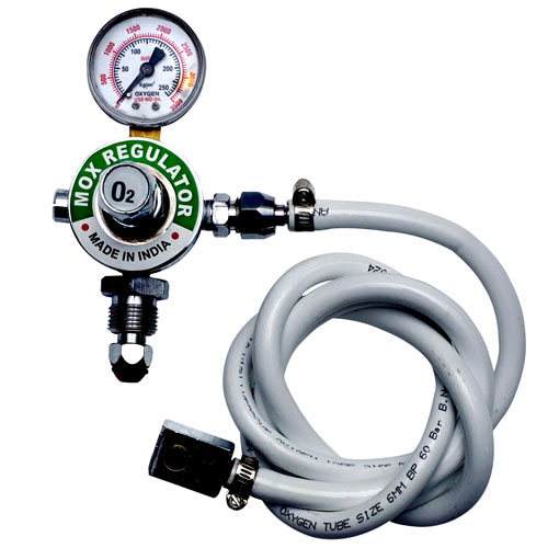 Oxygen Preset Regulator with Pin Index Valve