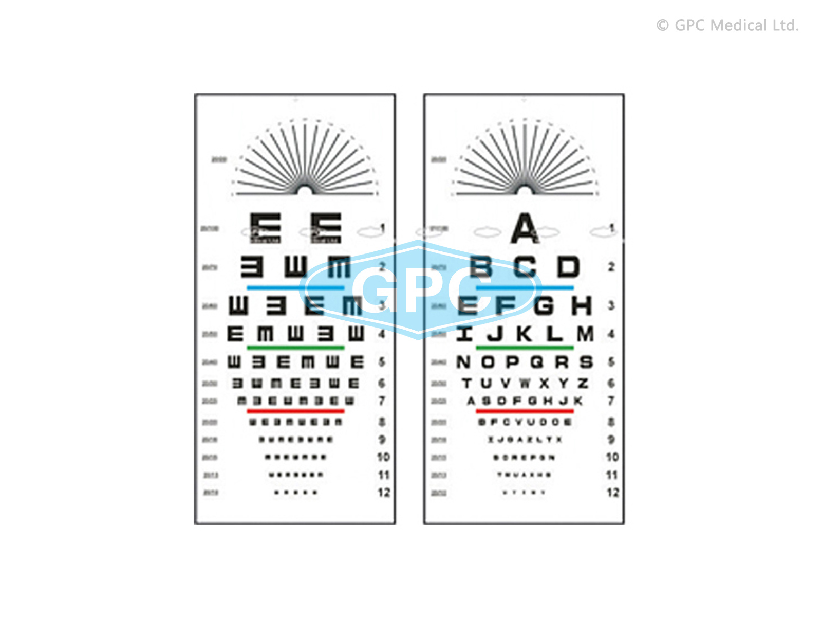 snellen alphabet charts manufacturer supplier india